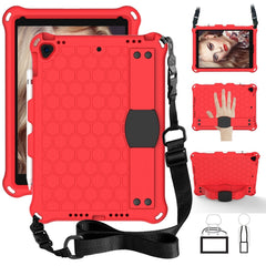 Honeycomb Texture EVA Tablet Hybrid Shell with Shoulder Strap for iPad 10.2 (2021)/(2020)/(2019)/iPad Pro 10.5-inch (2017)/iPad Air 10.5 inch (2019)
