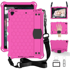 Honeycomb Texture EVA Tablet Hybrid Shell with Shoulder Strap for iPad 10.2 (2021)/(2020)/(2019)/iPad Pro 10.5-inch (2017)/iPad Air 10.5 inch (2019)