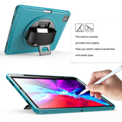360° drehbarer Ständer, PC + TPU-Tablet-Hülle mit Stiftschlitz und Handschlaufe für iPad Pro 12.9 (2020) / (2018)