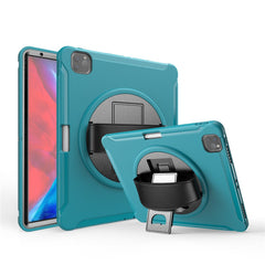 360° drehbarer Ständer, PC + TPU-Tablet-Hülle mit Stiftschlitz und Handschlaufe für iPad Pro 12.9 (2020) / (2018)