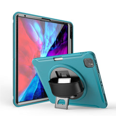 360° drehbarer Ständer, PC + TPU-Tablet-Hülle mit Stiftschlitz und Handschlaufe für iPad Pro 12.9 (2020) / (2018)