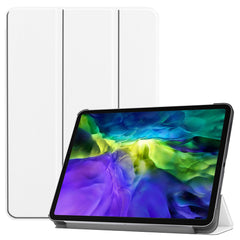 PU Leather Stable Tri-fold Stand Cover Hard Back Shell with Auto Sleep / Wake for iPad Pro 11-inch (2022) / (2021) / (2020) / (2018)