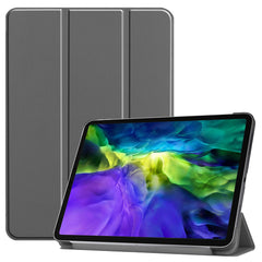 PU Leather Stable Tri-fold Stand Cover Hard Back Shell with Auto Sleep / Wake for iPad Pro 11-inch (2022) / (2021) / (2020) / (2018)