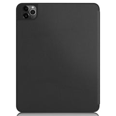 Business Tri-fold Stand PU Leather Soft TPU Back Auto Wake / Sleep Cover with Pencil Holder for iPad Pro 12.9 (2022) / (2021) / (2020) / (2018)