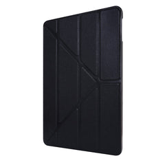 Origami Stand Silk Texture Leather Smart Case for iPad Air 13 (2025) / (2024) / Pro 12.9 (2022) / (2021) / (2020) / (2018)