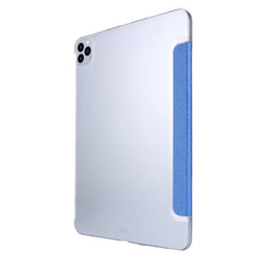 Silk Texture Tri-Fold Stand PU Leather Flip Tablet Shell for iPad Air 13 (2025) / (2024) / Pro 12.9 (2022) / (2021) / (2020) / (2018)
