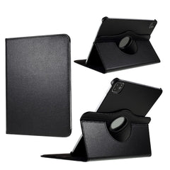Litchi Skin Leather Case Cover with 360 Rotating Stand for iPad Pro 12.9 (2022) (2021) (2020) (2018)