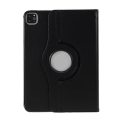 Litchi Skin Leather Case Cover with 360 Rotating Stand for iPad Pro 12.9 (2022) (2021) (2020) (2018)