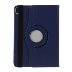 Litchi Skin Leather Case Cover with 360 Rotating Stand for iPad Pro 12.9 (2022) (2021) (2020) (2018)
