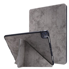 Retro Style Origami Smart Leather Stand Tablet Case for iPad Pro 12.9 (2022) (2021) (2020)