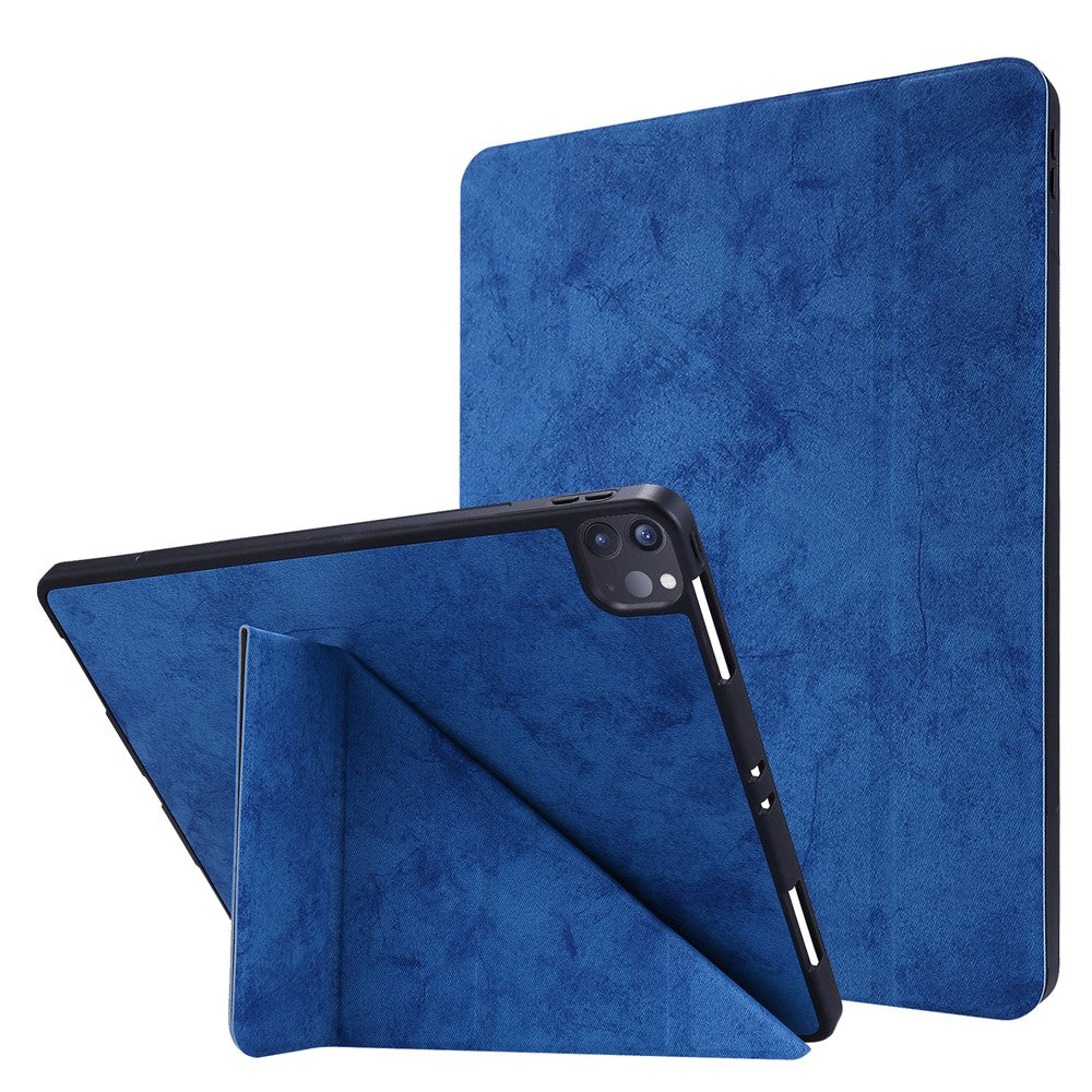 Retro Style Origami Smart Leather Stand Tablet Case for iPad Pro 12.9 (2022) (2021) (2020)