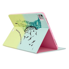 Bedruckte Leder-Brieftaschen-Ständerhülle für iPad Pro 12.9 (2022) / (2021) / (2020) 