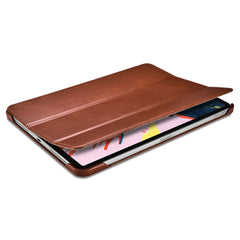 ICARER Retro Tri-Fold Genuine Leather Smart Case Shell for iPad Air 13 (2025) / (2024) / Pro 12.9 (2022) / (2021) / (2020) / (2018)