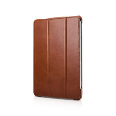 ICARER Retro Tri-Fold Genuine Leather Smart Case Shell for iPad Air 13 (2025) / (2024) / Pro 12.9 (2022) / (2021) / (2020) / (2018)