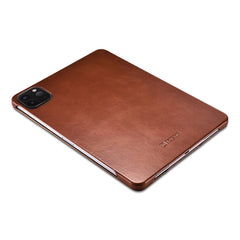 ICARER for iPad Air 11 (2025) / (2024) / Pro 11-inch (2022) / (2021) / (2020) / (2018) Retro Tri-Fold Genuine Leather Smart Case Cover