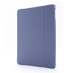 For iPad 9.7-inch (2018) Shockproof Anti-Scratch Cover Tri-Fold Stand Leather Tablet Case with Pen Slot