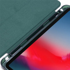 Tri-fold Stand Leather Tablet Protective Case with Pen Slot for iPad Pro 12.9 (2022) / (2021) / (2020) / (2018)