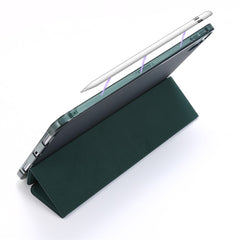 Tri-fold Stand Leather Tablet Protective Case with Pen Slot for iPad Pro 12.9 (2022) / (2021) / (2020) / (2018)