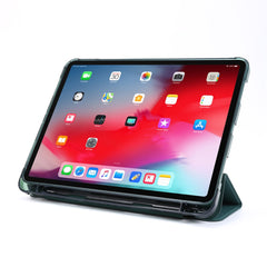Tri-fold Stand Leather Tablet Protective Case with Pen Slot for iPad Pro 12.9 (2022) / (2021) / (2020) / (2018)