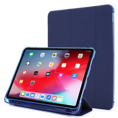 Tri-fold Stand Leather Tablet Protective Case with Pen Slot for iPad Pro 12.9 (2022) / (2021) / (2020) / (2018)
