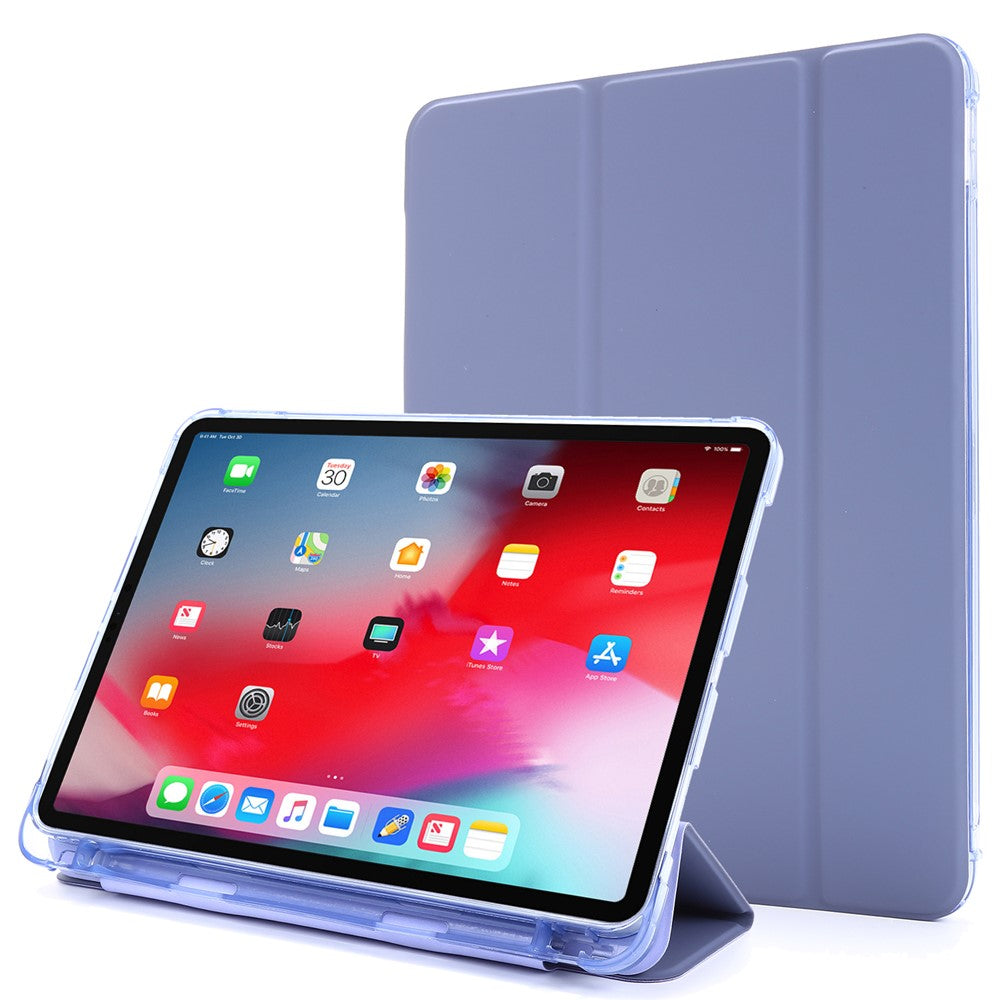 Tri-fold Stand Leather Tablet Protective Case with Pen Slot for iPad Pro 12.9 (2022) / (2021) / (2020) / (2018)