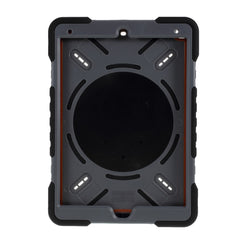PEPKOO Shock-proof Silicone Plastic Kid Dual Protective Kickstand Case with Shoulder Strap for iPad 10.2 (2021)/(2020)/(2019)/Air 10.5 inch (2019)