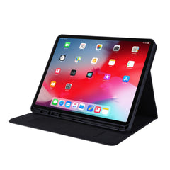 Cloth Texture Card Slots Stand Leather Cover for iPad Pro 12.9 (2022) / (2021) / (2020) / (2018)