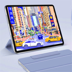 Leather Case for iPad Air 13 (2025) / (2024) / Pro 12.9 (2022) / (2021) / (2020) / (2018) Magnetic Clasp Tri-Fold Stand Cover
