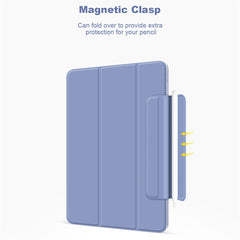 Leather Case for iPad Air 13 (2025) / (2024) / Pro 12.9 (2022) / (2021) / (2020) / (2018) Magnetic Clasp Tri-Fold Stand Cover