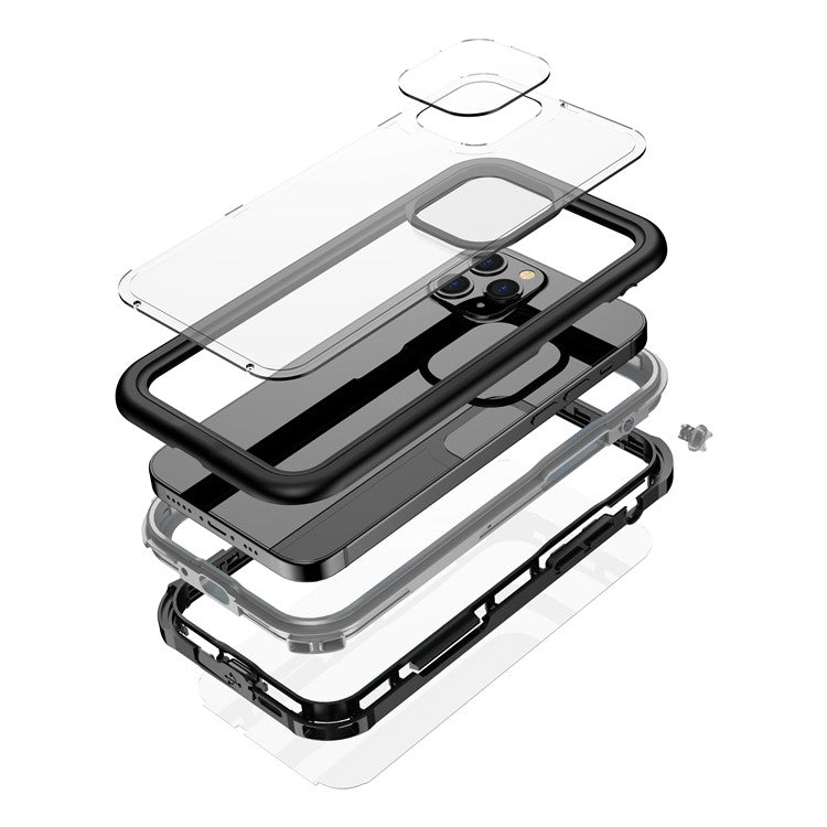For iPhone 12 mini / 13 mini 5.4 inch IP68 Waterproof Case Shockproof Protective Phone Cover Shell - TechGearPal