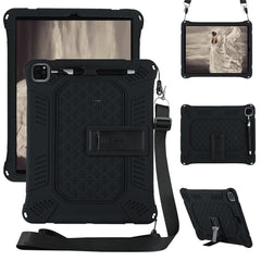 Kickstand PC Soft Silicone Case with Hanging Rope for iPad Pro 12.9 (2022) (2021) (2020) / (2018)