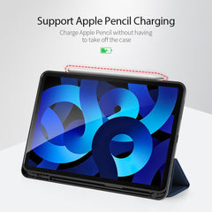 DUX DUCIS DOMO Tri-Fold Stand PU Leather Tablet Cover for iPad Air 11 (2025) / (2024) / Air (2020) / Air (2022)