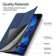 DUX DUCIS DOMO Tri-Fold Stand PU Leather Tablet Cover for iPad Air 11 (2025) / (2024) / Air (2020) / Air (2022)