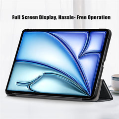 PU Leather Cover for iPad Air 11 (2025) / (2024) / Air (2020) / Air (2022) Tri-Fold Stand Folio Tablet Case