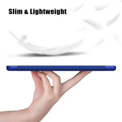 Auto Wake / Sleep Litch Skin PU Leather Tri-Fold Stand Case with Pencil Holder for iPad Air 11 (2025) / (2024) / Air (2020) / Air (2022)