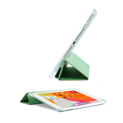 Auto-Sleep-and-Wake Function Leather Cover + Transparent TPU Inner Case with Pen Slot for iPad Pro 12.9 (2022) / (2021) / (2020)
