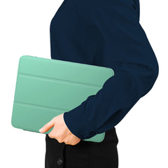 Auto-Sleep-and-Wake Function Leather Cover + Transparent TPU Inner Case with Pen Slot for iPad Pro 12.9 (2022) / (2021) / (2020)