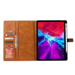 PU Leather Wallet Stand Tablet Case with Pen Slot Design for iPad Air 13 (2025) / (2024) / Pro 12.9 (2022) / (2021) / (2020) / (2018)