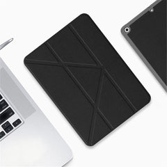 MUTURAL Origami Stand Design Full Protection Leather Case with Pen Slot for iPad Air (2013)/Air 2/Pro 9.7 inch (2016)/9.7-inch (2017)/9.7-inch (2018)