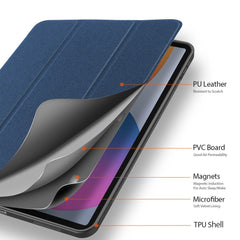 DUX DUCIS Domo Series Leather Cover for iPad Pro 12.9 (2022) / (2021) / (2020) Tri-Fold Stand Tablet Case