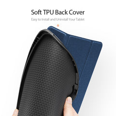 DUX DUCIS Domo Series Leather Cover for iPad Pro 12.9 (2022) / (2021) / (2020) Tri-Fold Stand Tablet Case