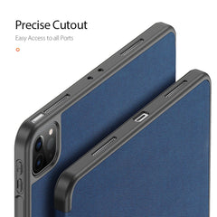 DUX DUCIS Domo Series Leather Cover for iPad Pro 12.9 (2022) / (2021) / (2020) Tri-Fold Stand Tablet Case