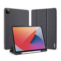DUX DUCIS Domo Series Leather Cover for iPad Pro 12.9 (2022) / (2021) / (2020) Tri-Fold Stand Tablet Case