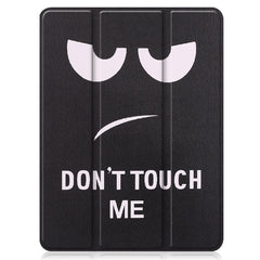 Pattern Printing Tri-Fold Stand PU Leather Tablet Cover Smart Case with Pen Slot for iPad Pro 12.9-inch (2021)