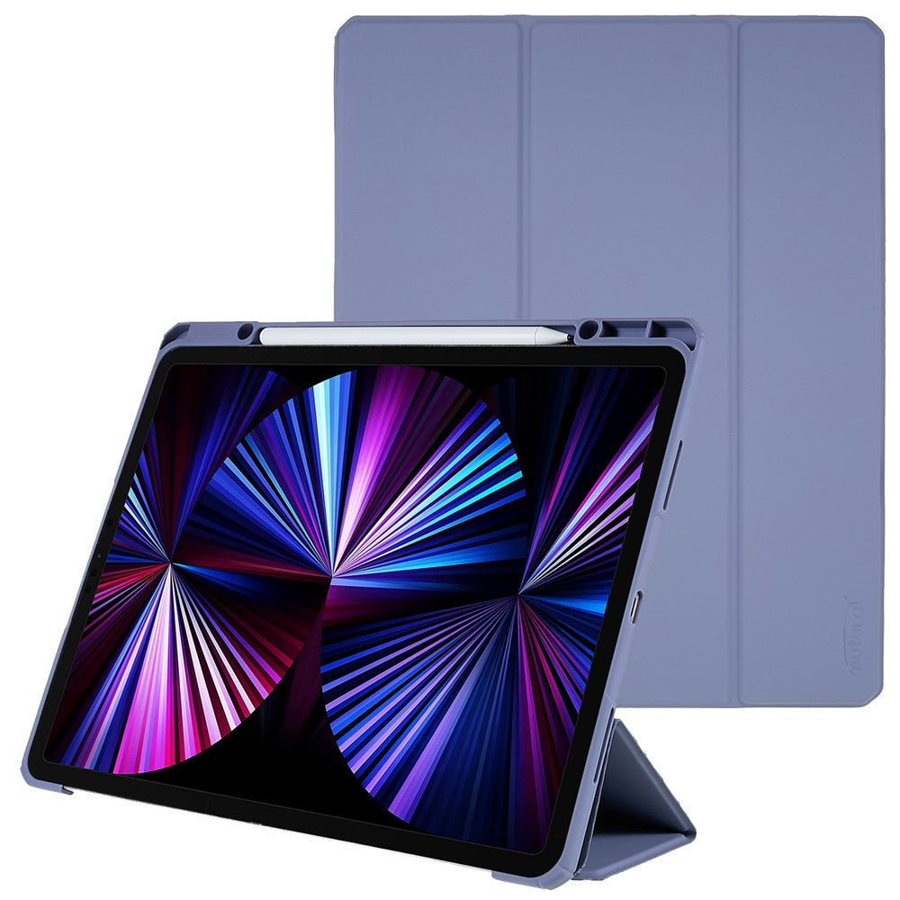 MUTURAL Tablet Case for iPad Pro 12.9 (2022) / (2021) / (2020) / (2018) Leather Protective Stand Cover with Pen Slot