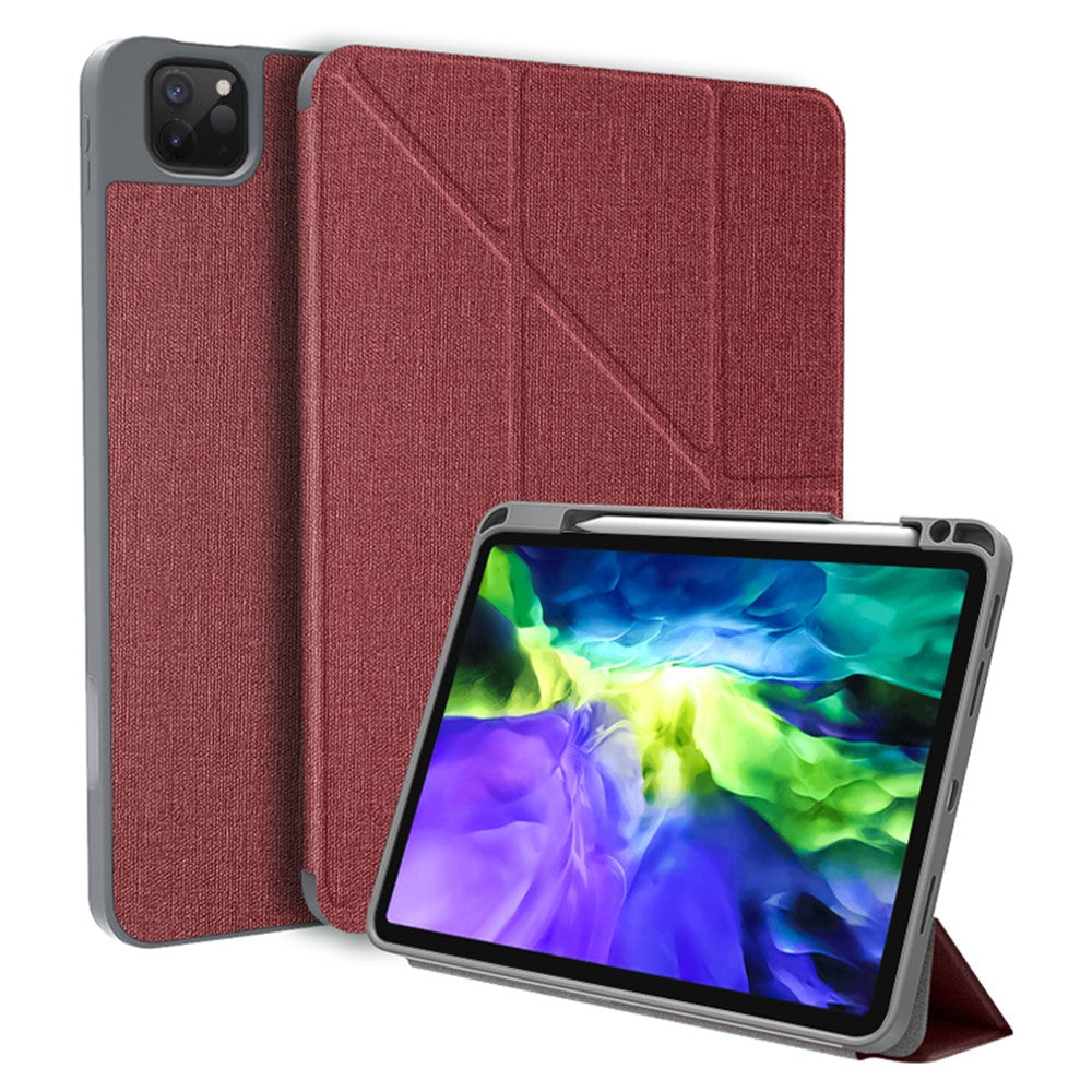 MUTURAL King Kong Series Leather Tablet Case Stand Cover with Pen Slot for iPad Pro 12.9 (2022 / 2021 / 2020 / 2018)
