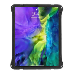 Étui en silicone et plastique avec béquille pour iPad Air 13 (2025) / (2024) / Pro 12.9 (2018) / (2020) / (2021) / (2022) 