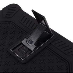 Étui en silicone et plastique avec béquille pour iPad Air 13 (2025) / (2024) / Pro 12.9 (2018) / (2020) / (2021) / (2022) 