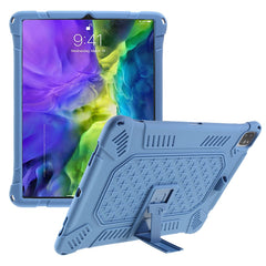 Étui en silicone et plastique avec béquille pour iPad Air 13 (2025) / (2024) / Pro 12.9 (2018) / (2020) / (2021) / (2022) 