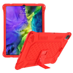Étui en silicone et plastique avec béquille pour iPad Air 13 (2025) / (2024) / Pro 12.9 (2018) / (2020) / (2021) / (2022) 